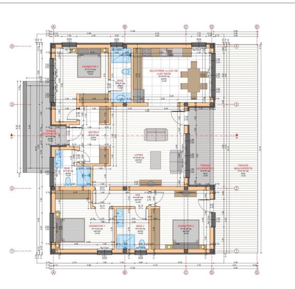 Casă individuală cu 3 camere cu Teren 500 Mp în Tăuții-Măgherăuș