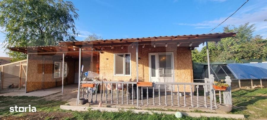 Casă cu 2 camere cu Teren 1000 Mp în Mihai Viteazu