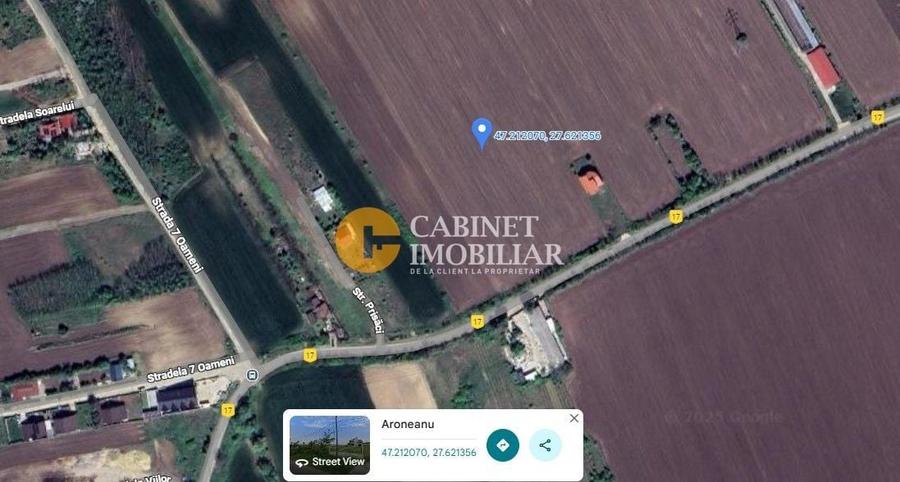 Teren Construcții extravilan de 14400 mp, în Aroneanu