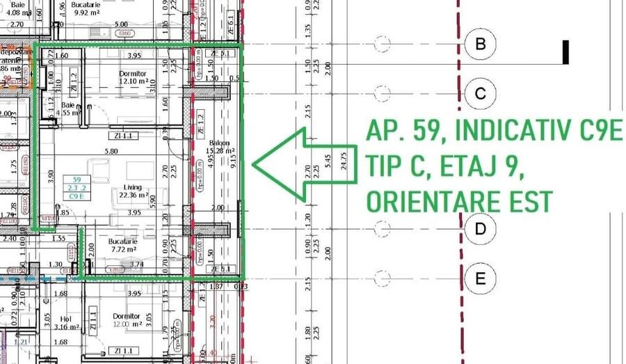 Apartament cu 2 camere decomandat, mobilat în 13 Septembrie