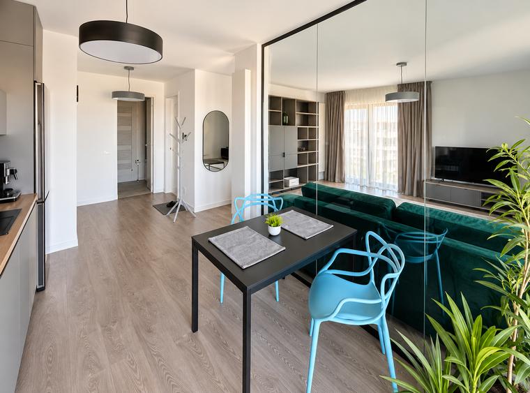 Apartament cu 2 camere semidecomandat în Pipera