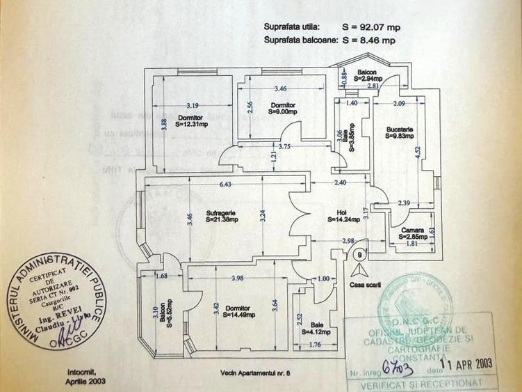 Apartament cu 4 camere decomandat, mobilat în Ultracentral