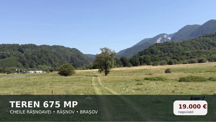Teren de 675 mp, în Cheile Râșnoavei