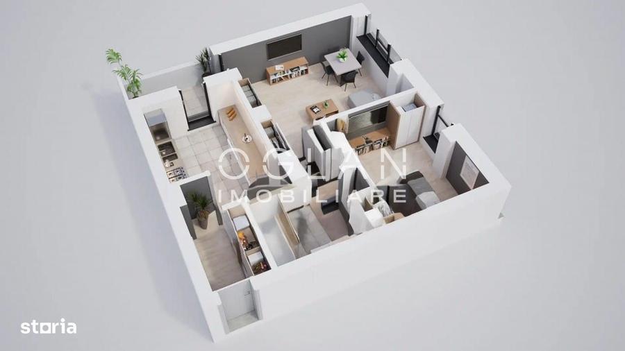 Apartament cu 2 camere în Central