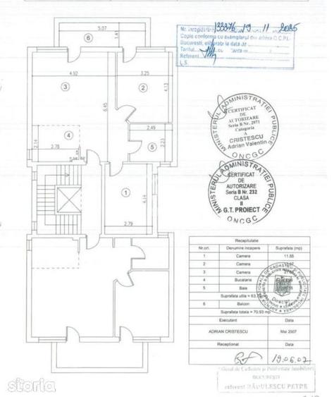 Apartament cu 3 camere, mobilat în Vitan