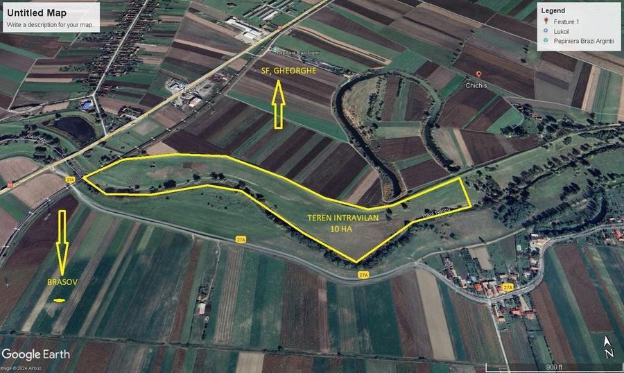 Teren Construcții intravilan de 114200 mp, în Chichiș