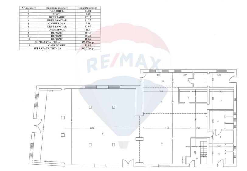 Spațiu comercial, de 372 mp, în Măgurele