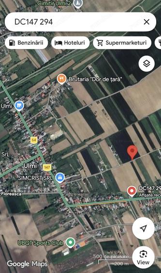 Teren de 10000 mp, în Ulmi