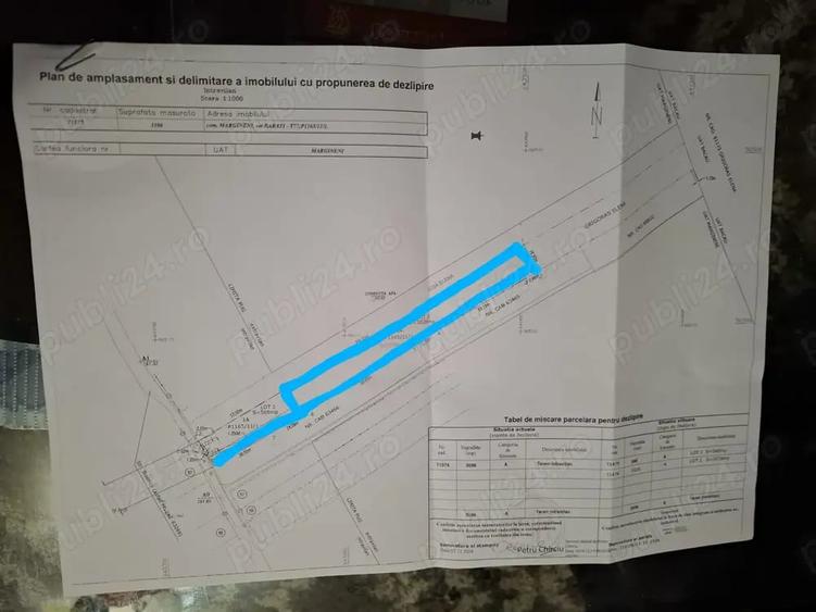 Teren de 3028 mp, în Barați