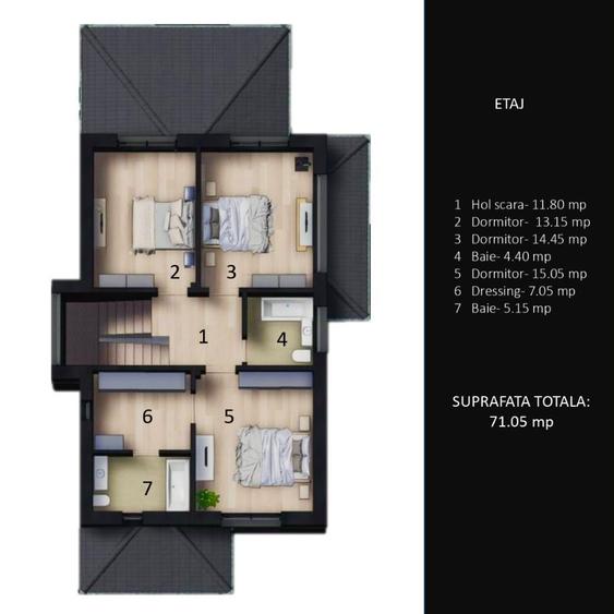 Casă individuală cu 5 camere cu Canalizare în Corbeanca
