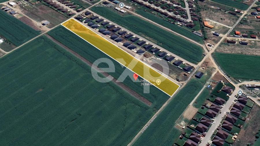 Teren Construcții intravilan de 10000 mp, în Balotești