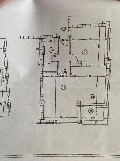 Apartament cu 2 camere semidecomandat în Baciu