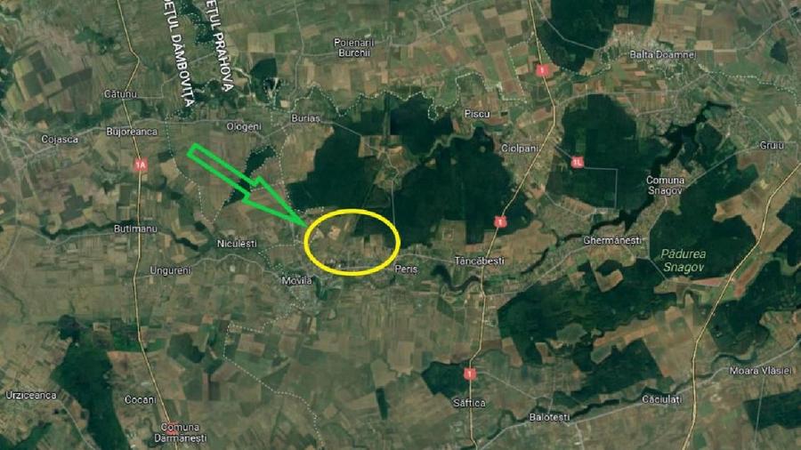 Teren Construcții intravilan de 33390 mp, în Periș