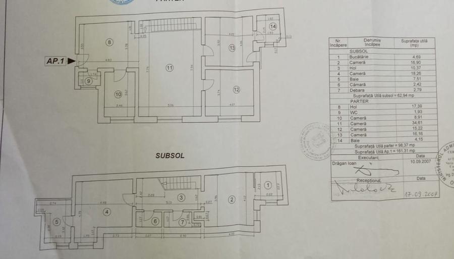 Apartament cu 5 camere în Decebal