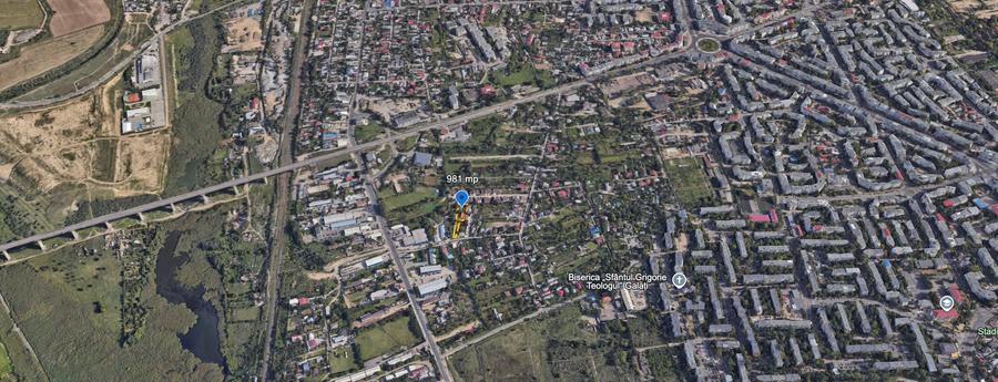 Teren Construcții intravilan de 1186 mp, în Vest