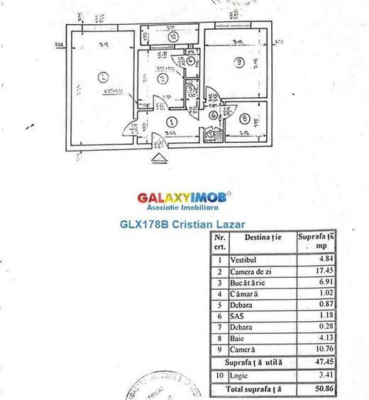 Apartament cu 2 camere decomandat în Crângași