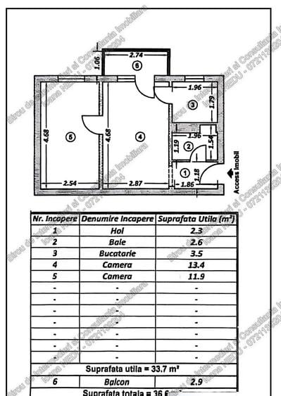 🙋Inel II Scoala 8🔸2 Camere 37m² Mobilat Utilat Incadrat EST Etaj 2 - 8