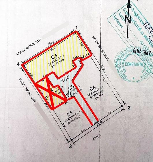 Casă cu 3 camere cu Canalizare în Central