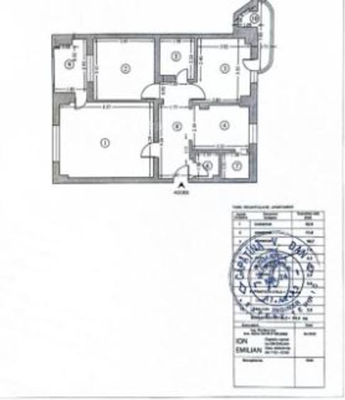 Apartament cu 3 camere decomandat, mobilat în P-ța Unirii