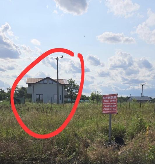 Teren de 490 mp, în Periș