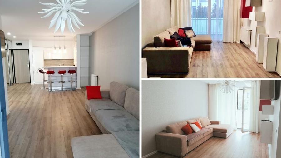 Apartament cu 2 camere, mobilat în Plopilor
