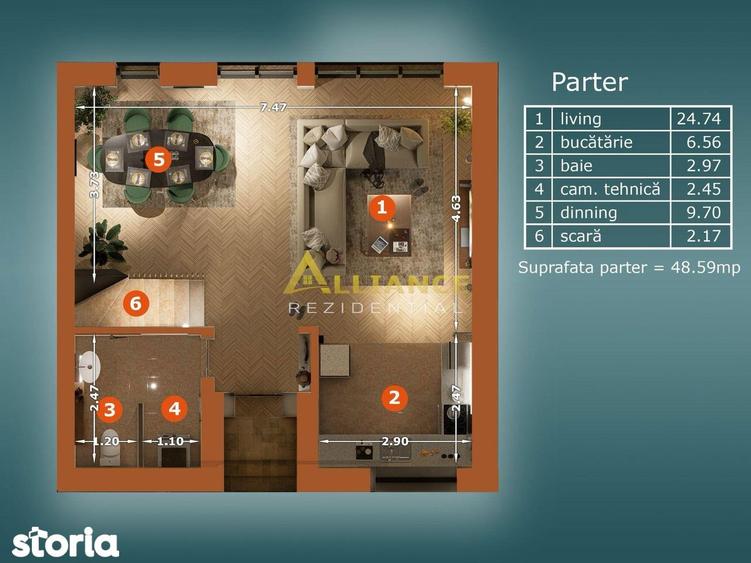 Casă cu 5 camere cu Teren 180 Mp în Central