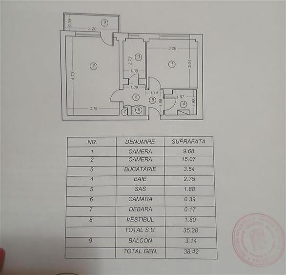 Apartament 2 camere decomandat Salajan - 1