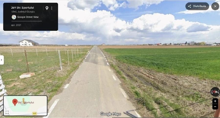 Teren 4550 mp - Ulmi, Strada Sportului - ideal investitie parcelare - 2