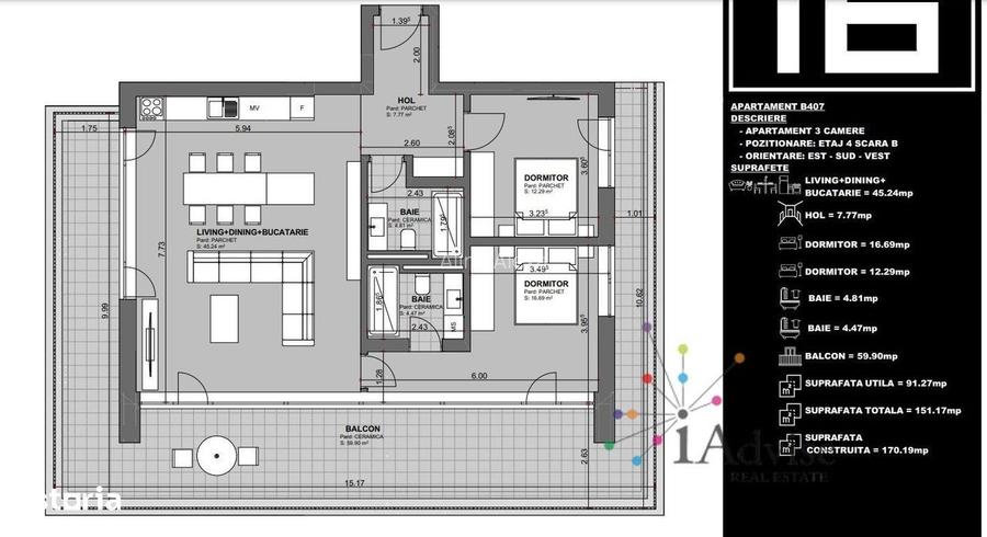 Apartament 3 camere, Prima Inchiriere, Finisaje High End