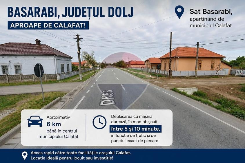 Teren Construcții de 1000 mp, în Basarabi