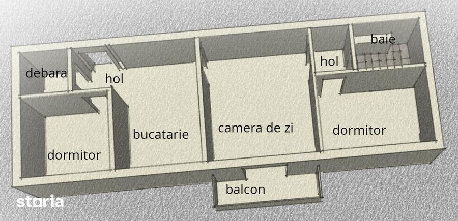 Apartament cu 3 camere, mobilat în Ciarda Roșie