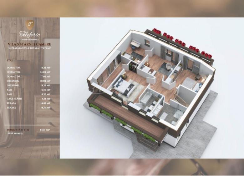 Casă cu 5 camere cu Teren 500 Mp în Central