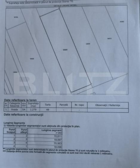 Teren intravilan de vanzare, 1.279 mp, zona Sanpetru - 1