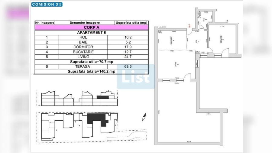 Apartament cu 2 camere decomandat în Brașovul Vechi
