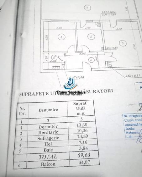Apartament cu 2 camere decomandat în Est