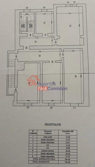 Casă cu 16 camere cu Teren 1116 Mp în Copou