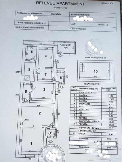 Casă individuală cu 3 camere cu Teren 162 Mp în Vatra Luminoasă
