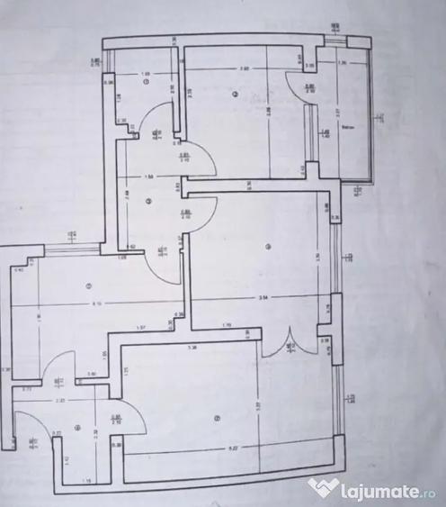 Apartament cu 3 camere decomandat în Gării