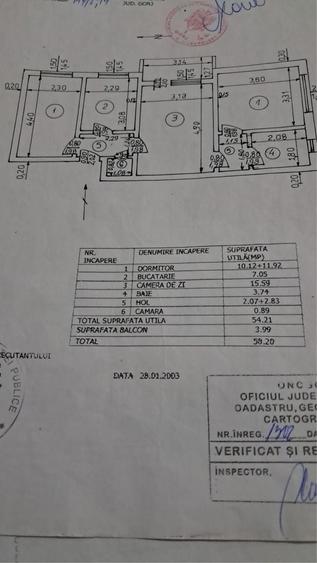 Apartament cu 3 camere decomandat în Central