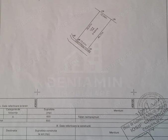 Teren de 600 mp, în Malu Mare