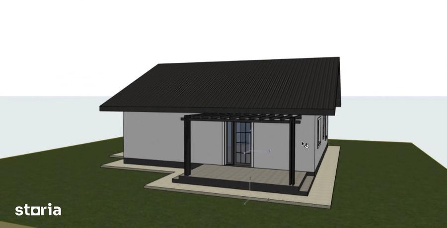Casă cu 3 camere cu Teren 300 Mp în Bârnova