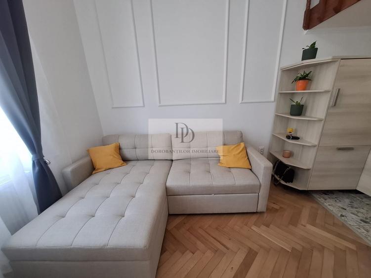 Garsonieră semidecomandată, mobilată în Central