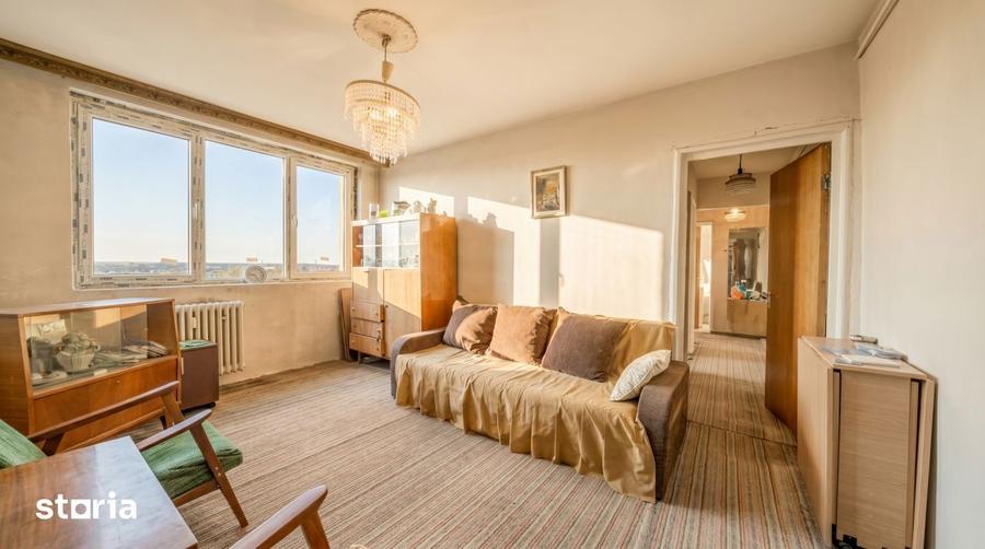 Apartament cu 4 camere semidecomandat, mobilat în Militari