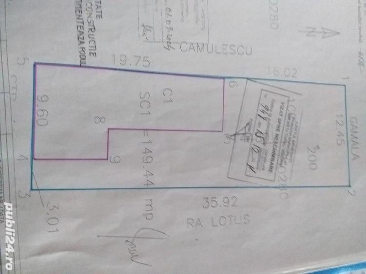 Casă cu 4 camere cu Teren 450 Mp în Central