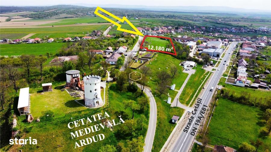 Teren de 12180 mp, în Burdea