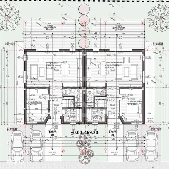 Casă cu 5 camere cu Teren 375 Mp în Chinteni
