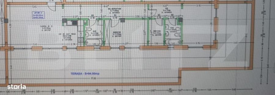 Apartament cu 3 camere în Central