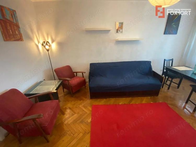 Apartament cu 2 camere semidecomandat, mobilat în Cetății
