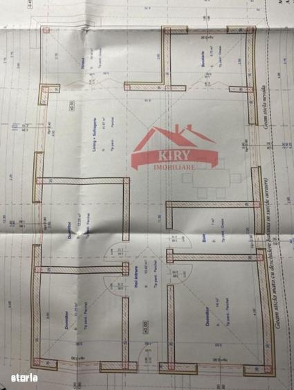 Casă cu 3 camere în Livada