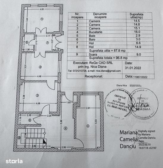 Casă cu 4 camere cu Teren 165 Mp în Dorobanți